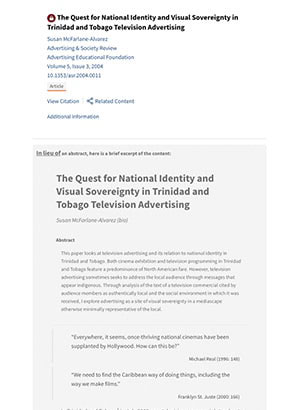 Advertising and Society Review cover